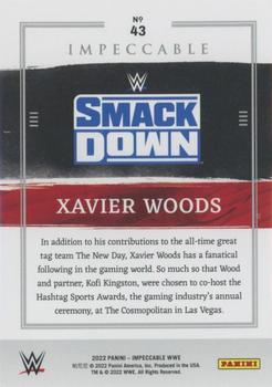2022 Panini Impeccable WWE #43 Xavier Woods Back