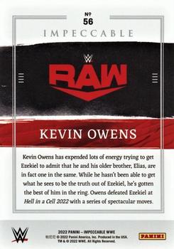 2022 Panini Impeccable WWE #56 Kevin Owens Back