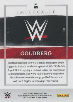 2022 Panini Impeccable WWE #69 Goldberg Back
