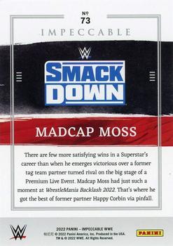 2022 Panini Impeccable WWE #73 Madcap Moss Back