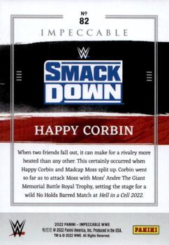 2022 Panini Impeccable WWE #82 Happy Corbin Back