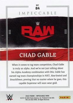 2022 Panini Impeccable WWE #84 Chad Gable Back