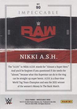 2022 Panini Impeccable WWE #90 Nikki A.S.H. Back