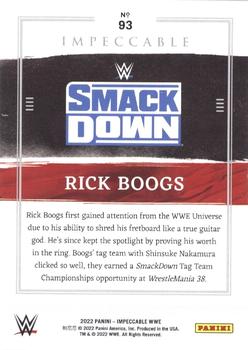 2022 Panini Impeccable WWE #93 Rick Boogs Back