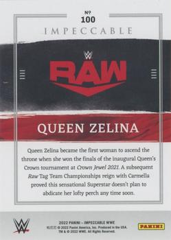 2022 Panini Impeccable WWE #100 Queen Zelina Back