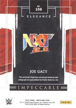 2022 Panini Impeccable WWE #106 Joe Gacy Back