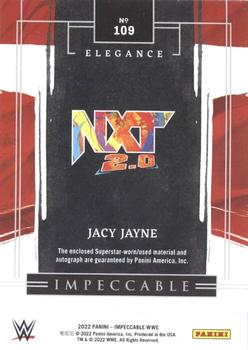 2022 Panini Impeccable WWE #109 Jacy Jayne Back