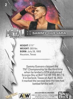 2022 SkyBox Metal Universe AEW #2 Sammy Guevara Back