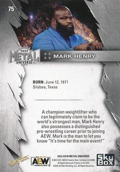 2022 SkyBox Metal Universe AEW #75 Mark Henry Back