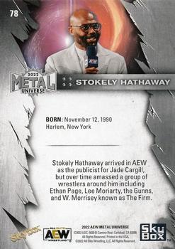 2022 SkyBox Metal Universe AEW #78 Stokely Hathaway Back