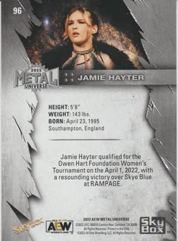 2022 SkyBox Metal Universe AEW #96 Jamie Hayter Back