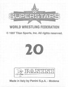 1997 Panini WWF Superstars Stickers #20 Shawn Michaels Back