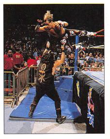 1997 Panini WWF Superstars Stickers #24 Shawn Michaels / Mankind Front