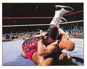 1997 Panini WWF Superstars Stickers #41 Steve Austin / Bret Hart Front