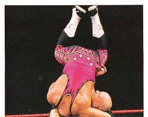 1997 Panini WWF Superstars Stickers #42 Steve Austin / Bret Hart Front