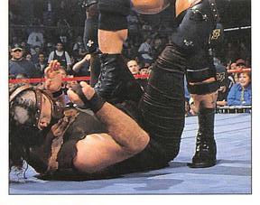 1997 Panini WWF Superstars Stickers #50 Steve Austin / Mankind Front