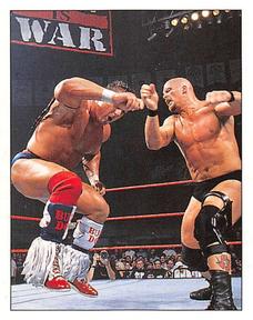 1997 Panini WWF Superstars Stickers #52 Steve Austin / British Bulldog Front