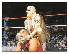 1997 Panini WWF Superstars Stickers #56 Goldust / Savio Vega Front