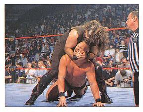 1997 Panini WWF Superstars Stickers #77 Mankind / Steve Austin Front