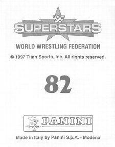 1997 Panini WWF Superstars Stickers #82 Paul Bearer / Mankind Back