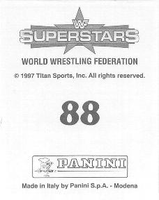 1997 Panini WWF Superstars Stickers #88 Mankind / Barry Horowitz Back