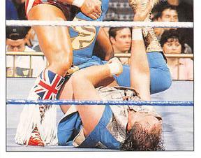 1997 Panini WWF Superstars Stickers #100 British Bulldog / Jake Roberts Front