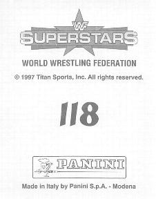 1997 Panini WWF Superstars Stickers #118 The Rock Back