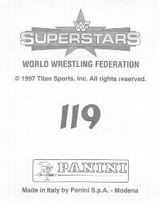 1997 Panini WWF Superstars Stickers #119 The Rock Back