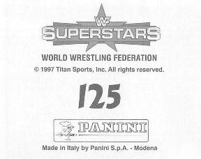 1997 Panini WWF Superstars Stickers #125 Hillbilly Jim / The Godwinns Back
