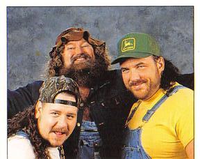 1997 Panini WWF Superstars Stickers #125 Hillbilly Jim / The Godwinns Front