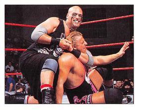 1997 Panini WWF Superstars Stickers #129 Thrasher / Owen Hart Front
