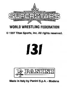 1997 Panini WWF Superstars Stickers #131 Hillbilly Jim Back