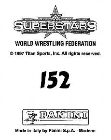 1997 Panini WWF Superstars Stickers #152 Triple H / The Undertaker Back