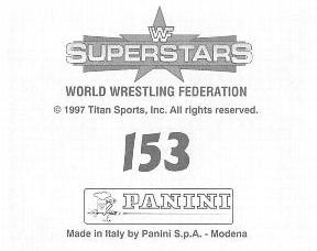 1997 Panini WWF Superstars Stickers #153 Triple H / Chyna Back