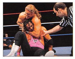 1997 Panini WWF Superstars Stickers #154 Triple H / Bret Hart Front