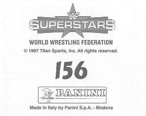 1997 Panini WWF Superstars Stickers #156 Flash Funk Back