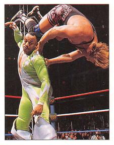 1997 Panini WWF Superstars Stickers #158 Flash Funk / Owen Hart Front