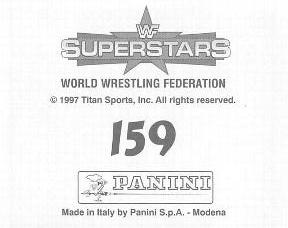 1997 Panini WWF Superstars Stickers #159 Flash Funk / Leif Cassidy Back