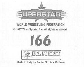 1997 Panini WWF Superstars Stickers #166 Crush Back
