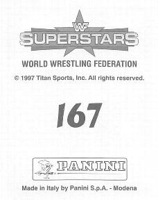 1997 Panini WWF Superstars Stickers #167 Crush Back