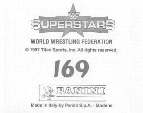 1997 Panini WWF Superstars Stickers #169 Crush Back