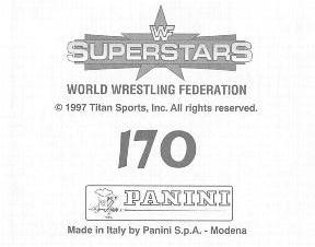 1997 Panini WWF Superstars Stickers #170 Crush Back