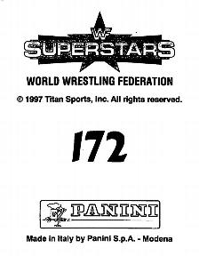 1997 Panini WWF Superstars Stickers #172 Savio Vega / Goldust Back