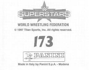 1997 Panini WWF Superstars Stickers #173 Savio Vega Back