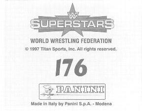 1997 Panini WWF Superstars Stickers #176 Vader Back