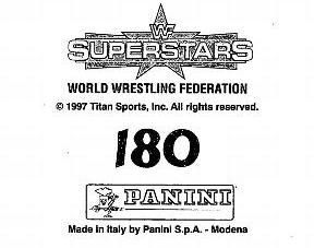 1997 Panini WWF Superstars Stickers #180 Vader Back
