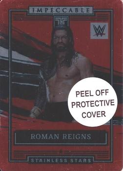 2022 Panini Impeccable WWE - Stainless Stars Red #11 Roman Reigns Front