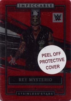2022 Panini Impeccable WWE - Stainless Stars Red #23 Rey Mysterio Front