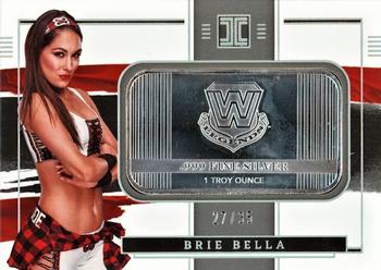 2022 Panini Impeccable WWE - WWE Logo Silver Legends #15 Brie Bella Front