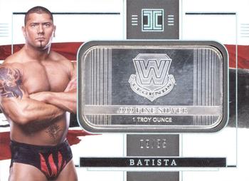 2022 Panini Impeccable WWE - WWE Logo Silver Legends #23 Batista Front